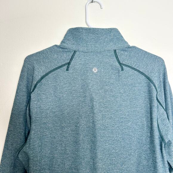 Lululemon Surge Warm 1/2 Zip Pullover Heathered Defender - Picture 5 of 5